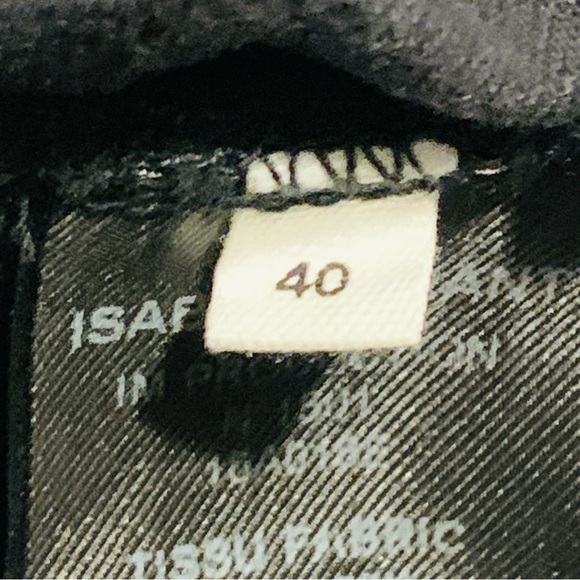 Isabel Marant Etoile Ennet Paint Splatter Slim Straight Jeans Black (8)40x27 - Picture 9 of 11